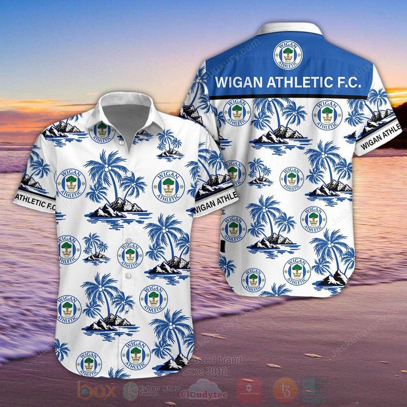Wigan Athletic Hawaiian Shirt Wigan Athletic Hawaiian Shirt