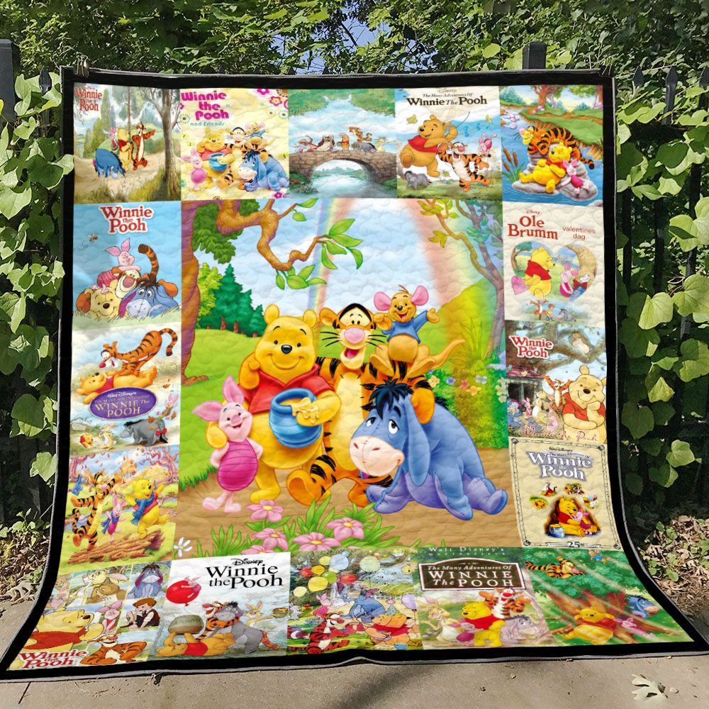 Winnie The Pooh Premium Quilt Blanket Size Throw Winnie The Pooh Premium Quilt Blanket Size Throw