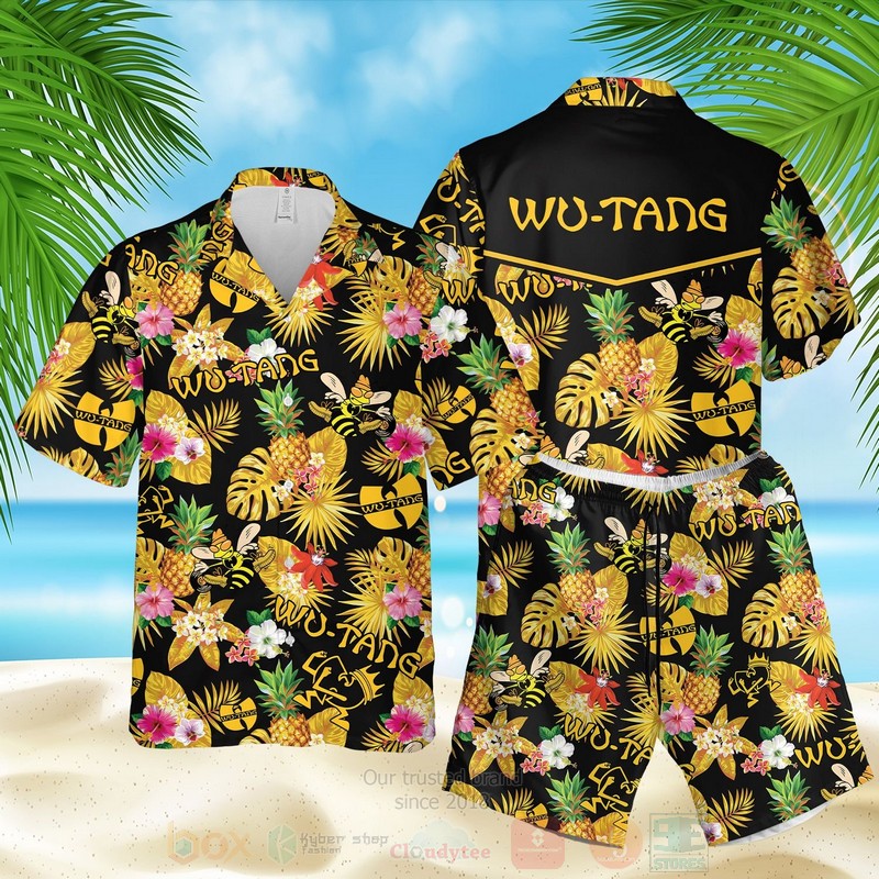 Wu-Tang Clan Bee Black Hawaiian Shirt Wu-Tang Clan Bee Black Hawaiian Shirt