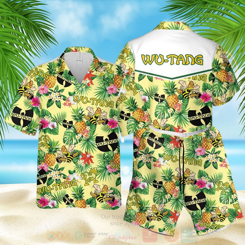 Wu-Tang Clan Bee Yellow Hawaiian Shirt Wu-Tang Clan Bee Yellow Hawaiian Shirt