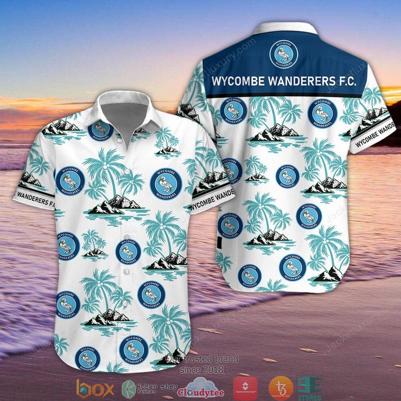 Wycombe Wanderers Hawaiian Shirt Wycombe Wanderers Hawaiian Shirt