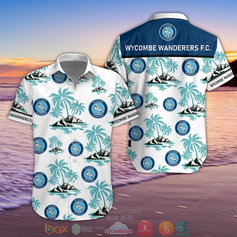 Wycombe Wanderers Hawaiian Shirt Wycombe Wanderers Hawaiian Shirt