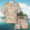 Dogs Animals Cartoon Cute Art Hawaiian Shirt And Shorts