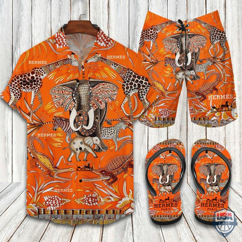 Hermes Hawaiian Shirt Beach Short 02 Hermes Hawaiian Shirt Beach Short 02