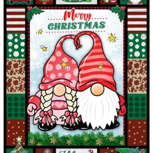 Xmas Quilt Merry Christmas Gnomes Premium Quilt Blanket Size Throw