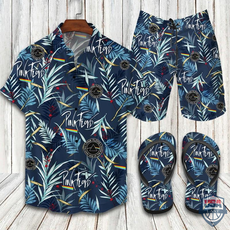 Pink Floyd Tropical Hawaiian Shirt Beach Short And Flip Flops Pink Floyd Tropical Hawaiian Shirt Beach Short And Flip Flops