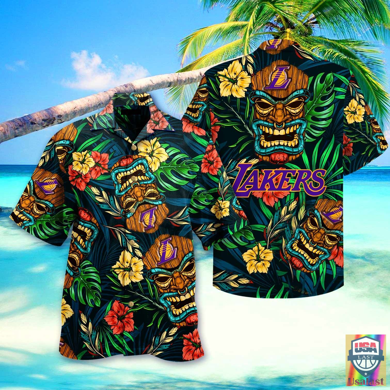 Los Angeles Lakers Mlb Hawaiian Shirt Beach Short Los Angeles Lakers Mlb Hawaiian Shirt Beach Short