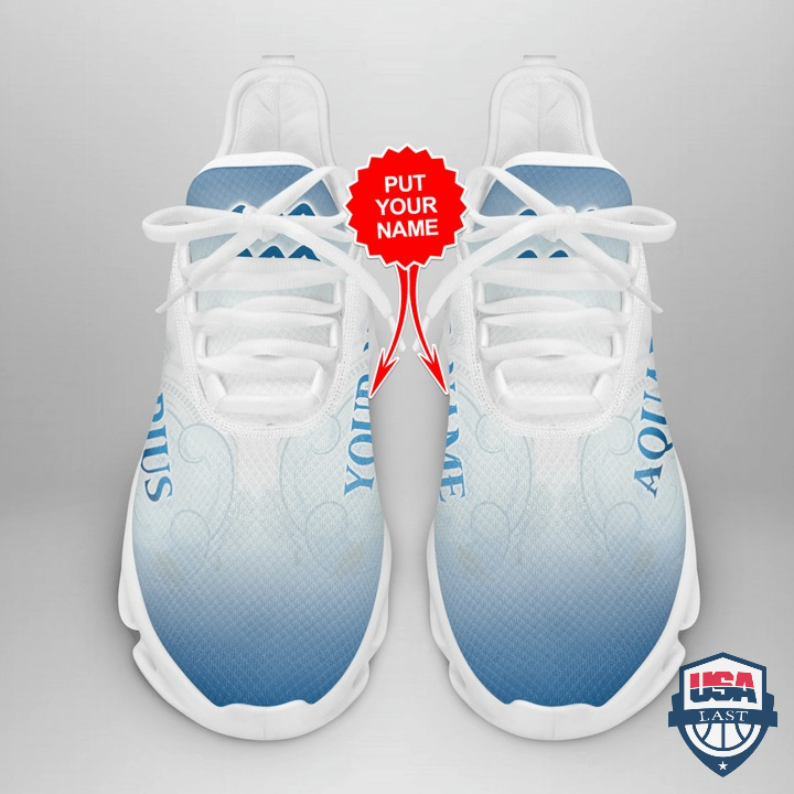 Zodiac Aquarius Custom Name Running Shoes Zodiac Aquarius Custom Name Running Shoes
