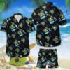Camping Rv Caravan Hawaiian Shirt And Shorts