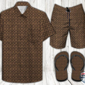 Louis Vuitton Combo Hawaiian Shirt And Short 29