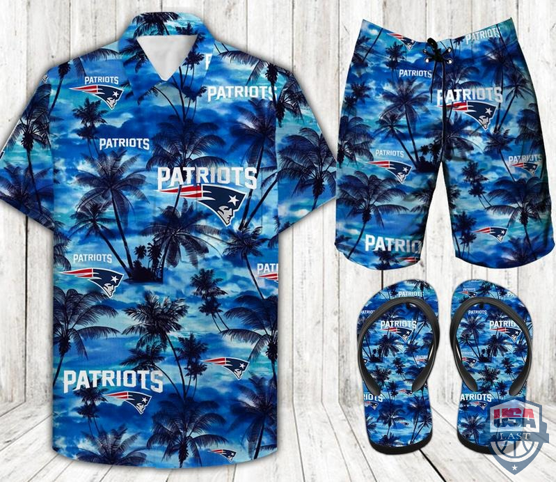 New England Patriots Hawaiian Shirt Beach Short And Flip Flops New England Patriots Hawaiian Shirt Beach Short And Flip Flops