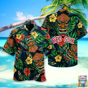 Boston Red Sox Mlb Hawaiian Shirt Beach Short