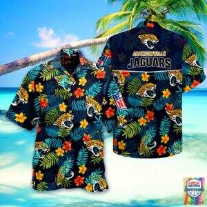 Jacksonville Jaguars Nfl Hawaiian Shirt Beach Short