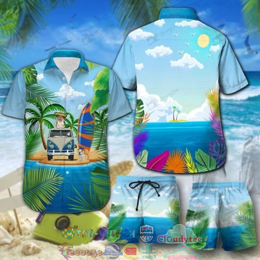 Bulldog Island Hawaiian Shirt And Shorts Bulldog Island Hawaiian Shirt And Shorts
