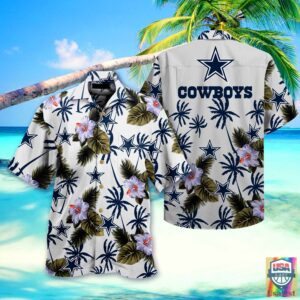 Dallas Cowboys 3D Hawaiian Shirt Beach Short