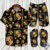 Porsche Hawaiian Shirt Beach Short And Flip Flops 04