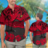 Louisville Cardinals Hibiscus Hawaiian Shirt Beach Short