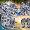 Gucci Skull Hawaiian Shirt Beach Short