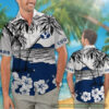 Byu Cougars Hibiscus Hawaiian Shirt Beach Short