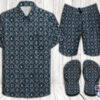 Louis Vuitton Combo Hawaiian Shirt And Short 30