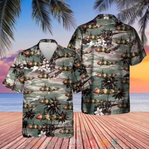Belgian Air Force Westland Sea King Mk48 Hawaiian Shirt