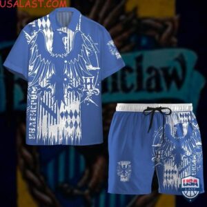 Harry Potter Ravenclaw House Hawaiian Shirts Beach Shorts