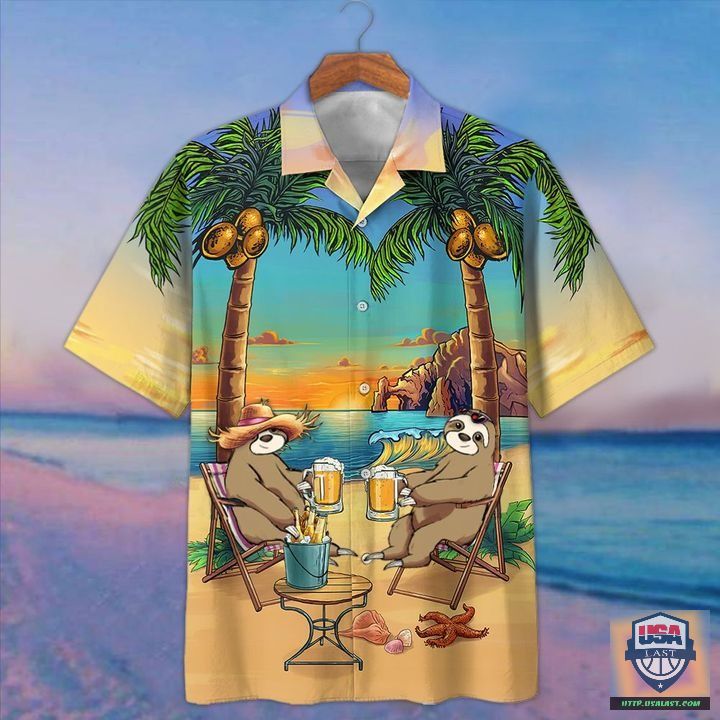 Sloth Chill Out With Beer Hawaiian Shirt Beach Short Sloth Chill Out With Beer Hawaiian Shirt Beach Short