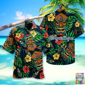Los Angeles Dodgers Mlb Hawaiian Shirt Beach Short