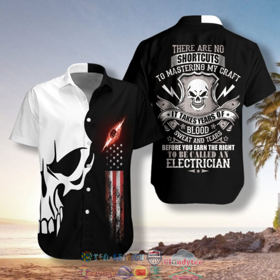 Electrician Proud Skull There Are No Shortcuts To Mastering My Craft Hawaiian Shirt And Shorts Electrician Proud Skull There Are No Shortcuts To Mastering My Craft Hawaiian Shirt And Shorts